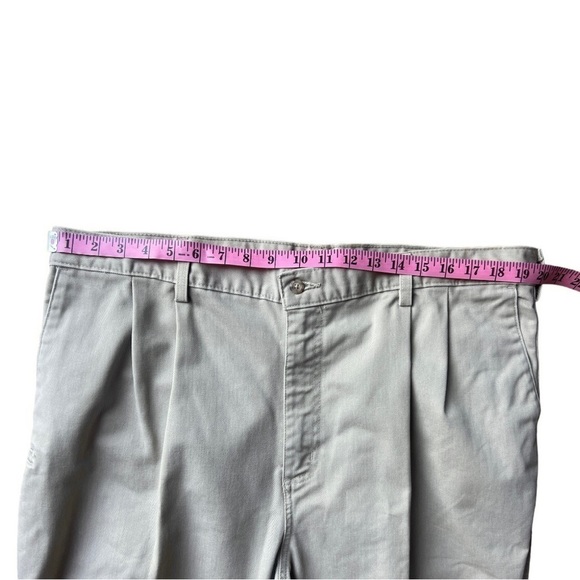 Carhartt Men’s Pleated Twill Khaki Work Pants B132KHI Beige, Size 40x34 - Picture 11 of 13